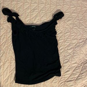 Frilly off the shoulder top